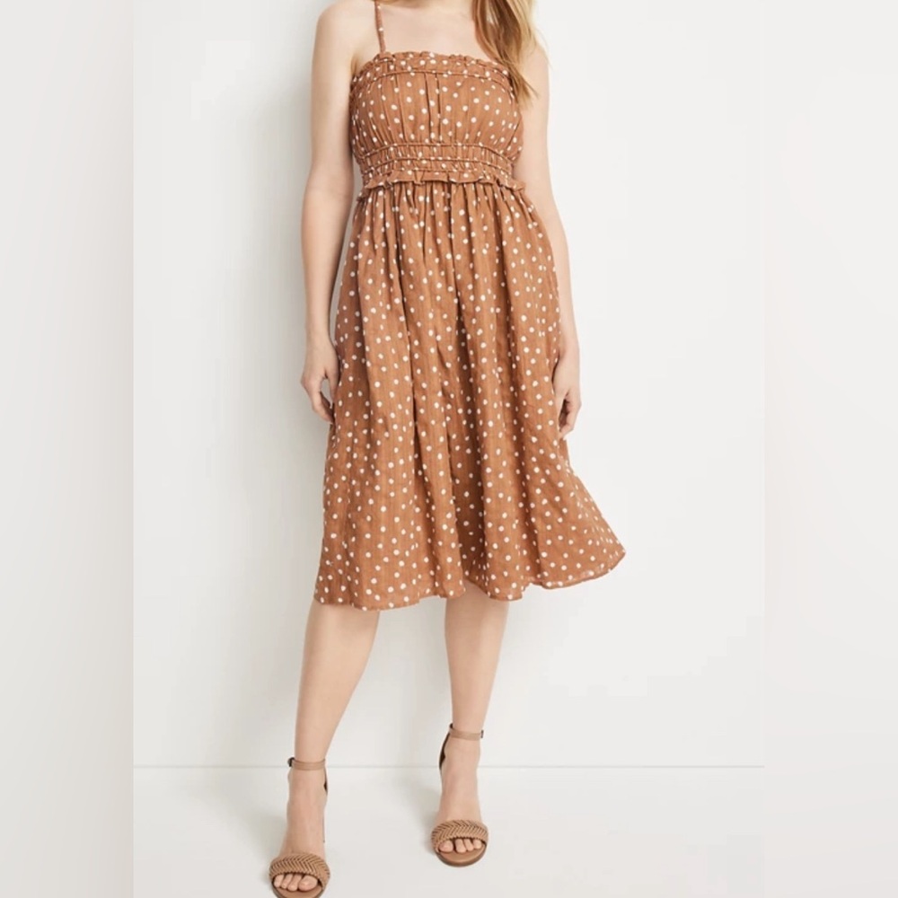 Maurice’s Smocked Polka Dot Dress